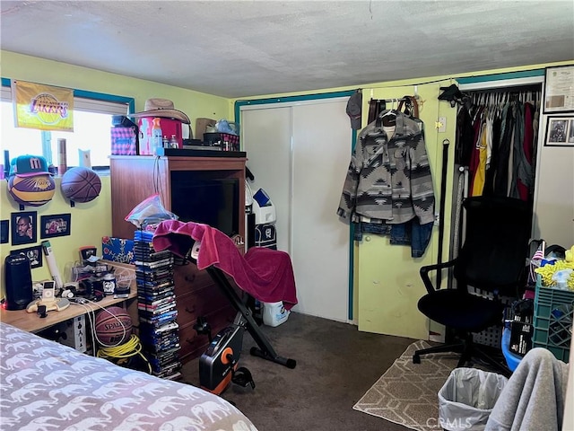 bedroom with carpet flooring