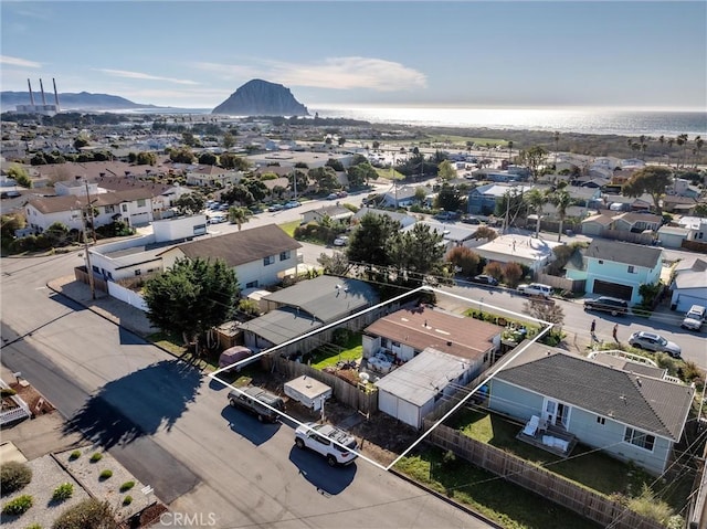 bird's eye view featuring a mountain view