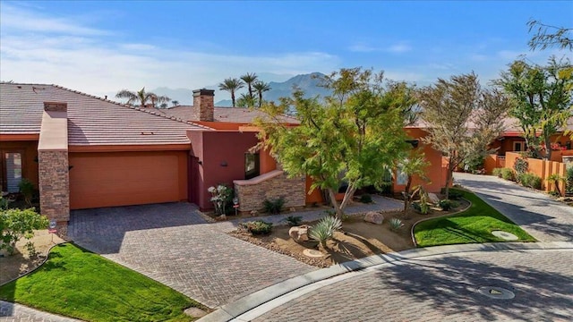 view of front of home featuring a garage