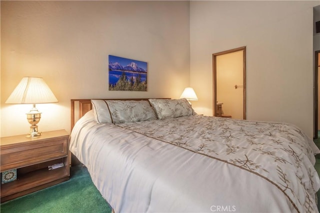 bedroom with carpet floors