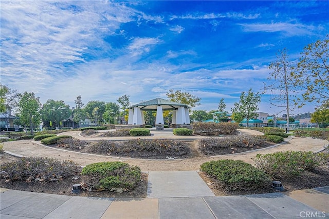 view of home's community with a gazebo