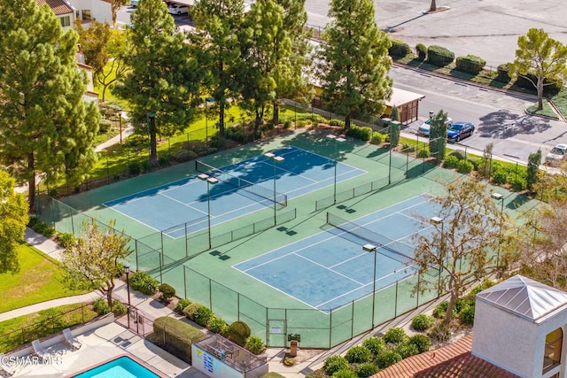 view of tennis court