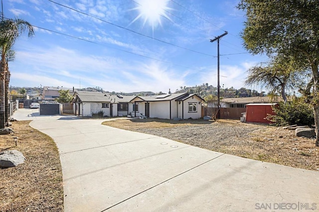 view of ranch-style home