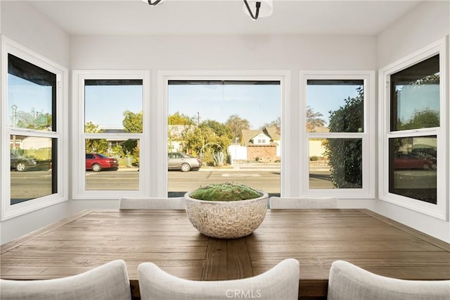 view of sunroom / solarium