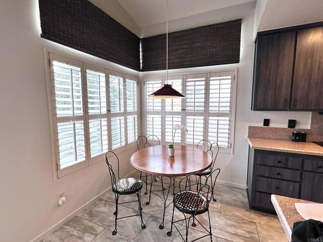 view of dining room