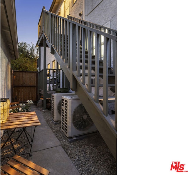 view of patio with ac unit