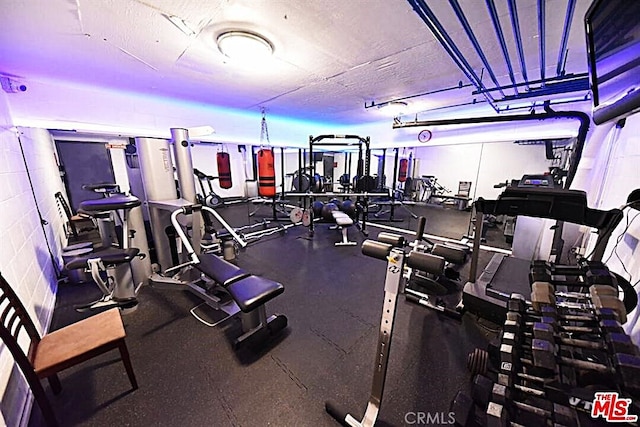 view of workout area