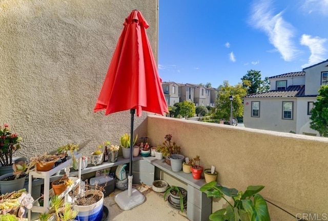 view of balcony