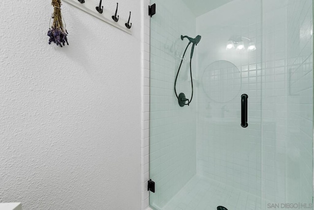 bathroom with walk in shower