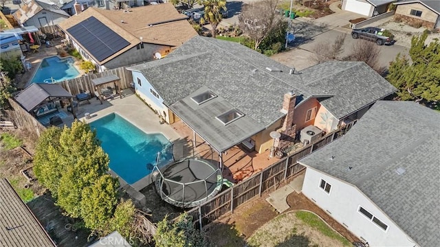 drone / aerial view featuring a residential view