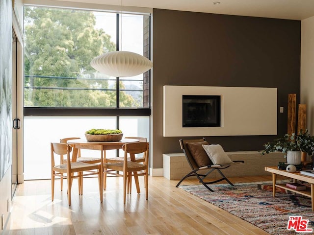 interior space featuring light wood-type flooring