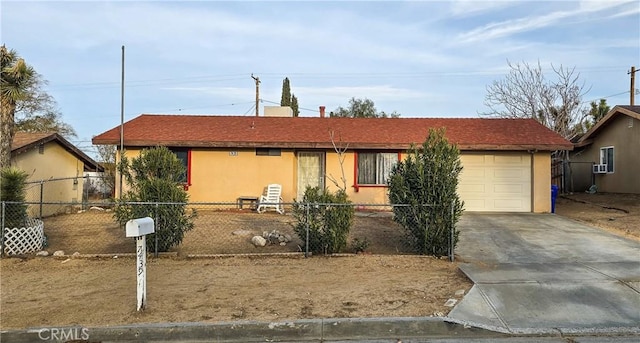 ranch-style house with a garage