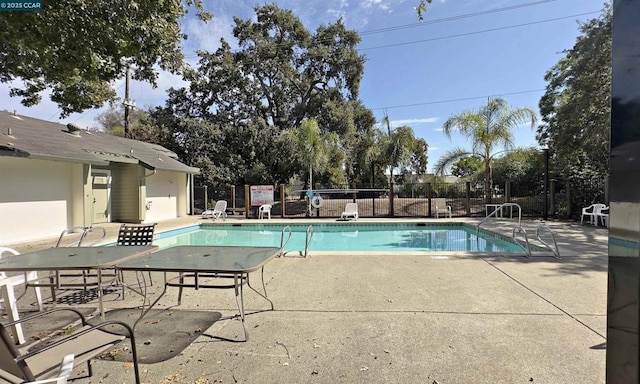 view of pool with a patio area