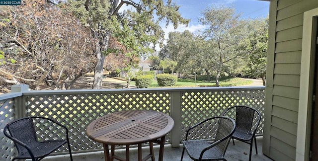 view of balcony