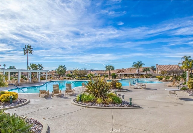 view of pool with a patio area