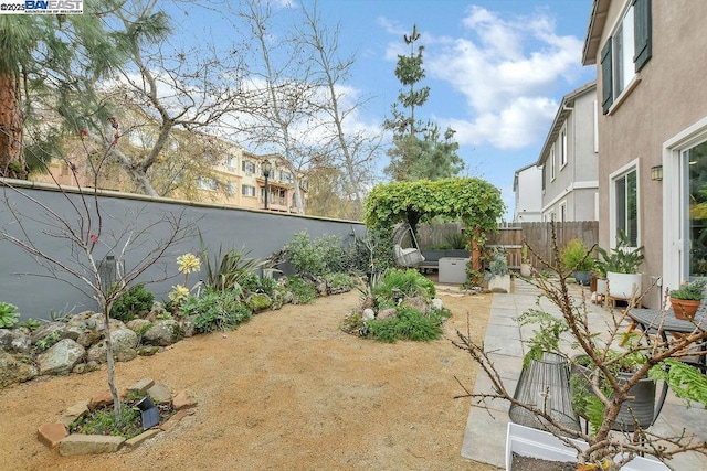 view of yard featuring a patio area