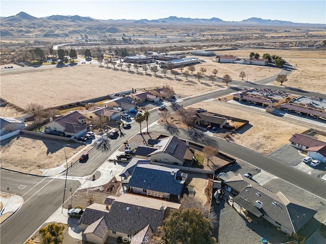 bird's eye view featuring a mountain view