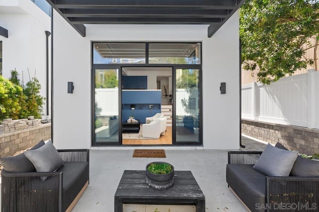 view of patio / terrace with outdoor lounge area