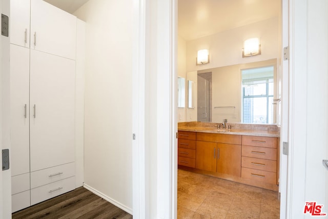 bathroom featuring vanity