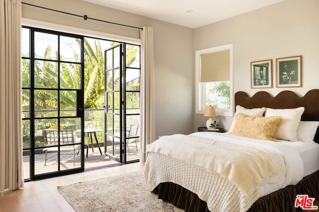 bedroom featuring access to exterior