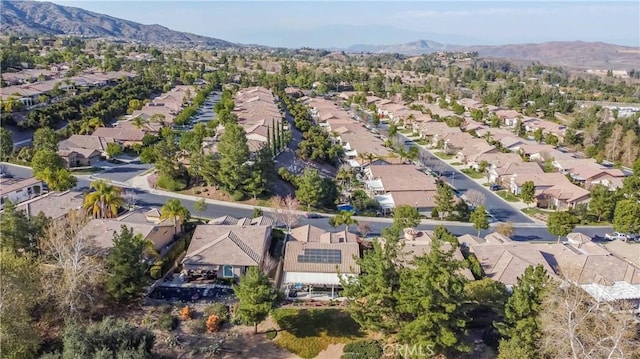 9431 Hughes Dr, Corona, CA 92883 - bird's eye view with a residential view and a mountain view