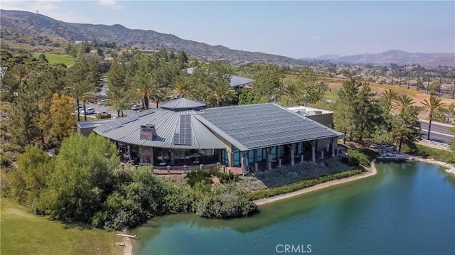 9431 Hughes Dr, Corona, CA 92883 - drone / aerial view with a water and mountain view