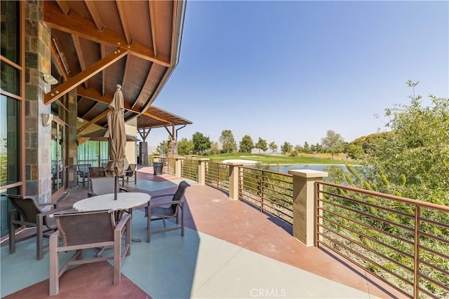 9431 Hughes Dr, Corona, CA 92883 - view of patio / terrace featuring a balcony