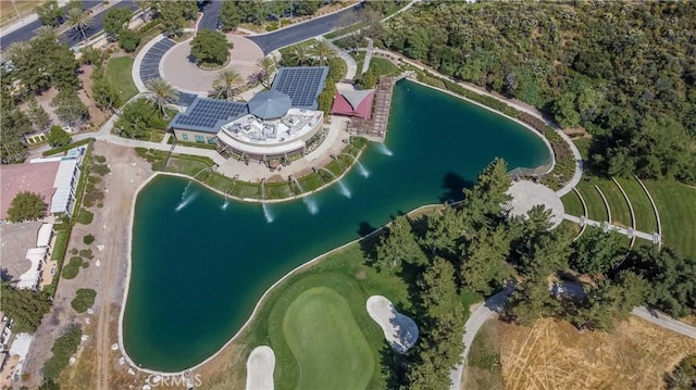 9431 Hughes Dr, Corona, CA 92883 - drone / aerial view featuring a water view