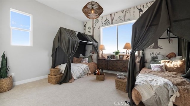 bedroom with carpet flooring