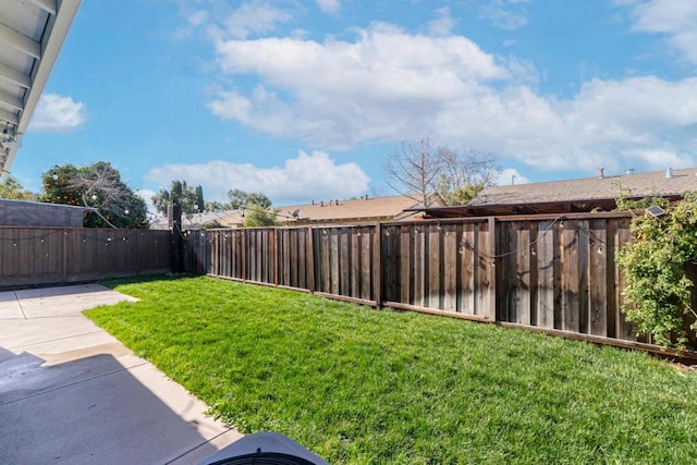 view of yard featuring a patio