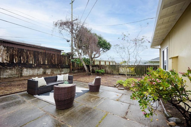 view of patio / terrace with an outdoor hangout area