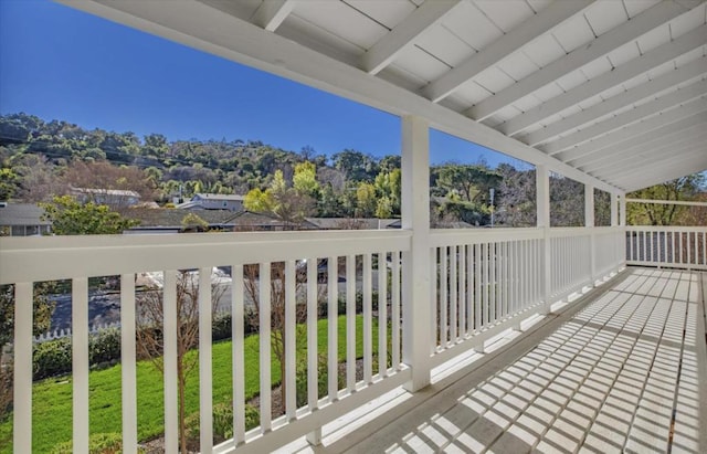 view of balcony