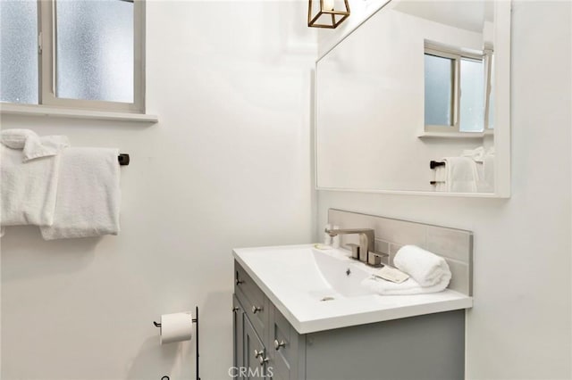 bathroom featuring vanity