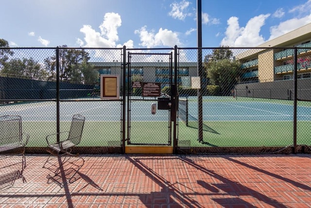 view of tennis court