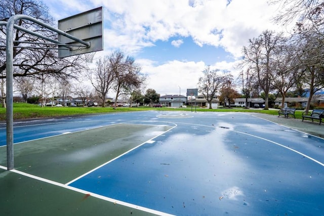 view of basketball court