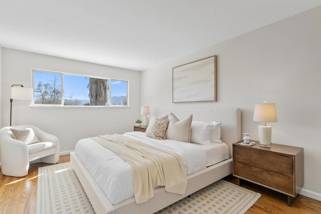 bedroom featuring hardwood / wood-style flooring