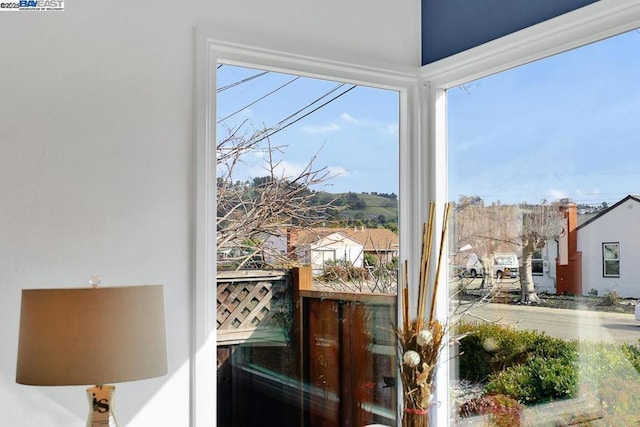 doorway with plenty of natural light