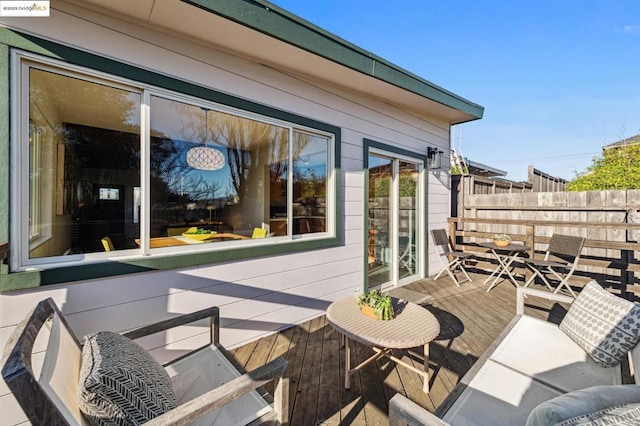 view of patio / terrace featuring a deck