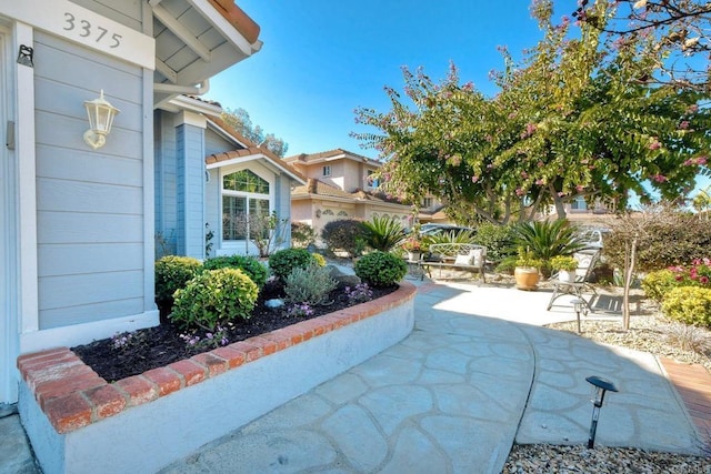 view of home's community with a patio area