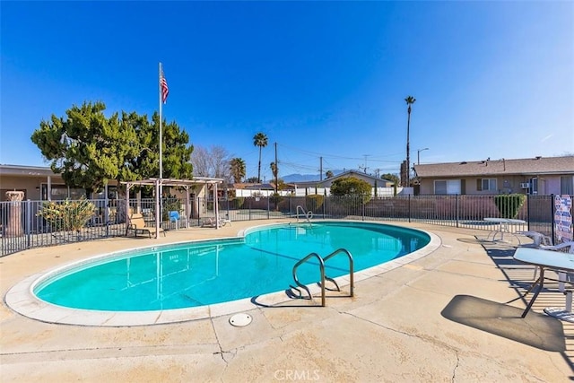 view of pool with a patio area