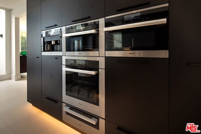 kitchen featuring stainless steel double oven