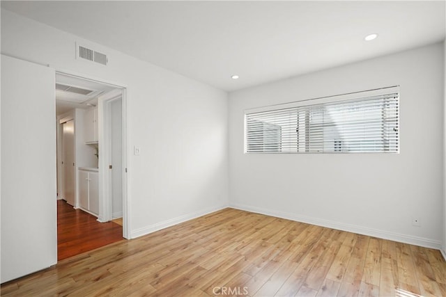 5845 Doverwood Dr Unit 216, Culver City, CA 90230 - empty room featuring light wood-type flooring and recessed lighting