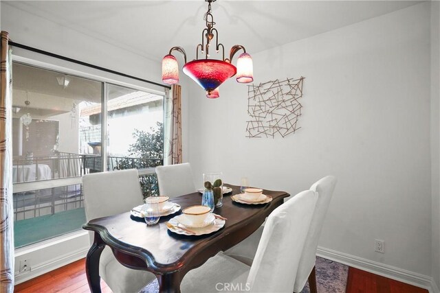 5845 Doverwood Dr Unit 216, Culver City, CA 90230 - dining room featuring wood finished floors and baseboards