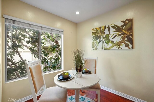 5845 Doverwood Dr Unit 216, Culver City, CA 90230 - dining room with wood finished floors and recessed lighting