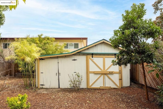 view of outbuilding