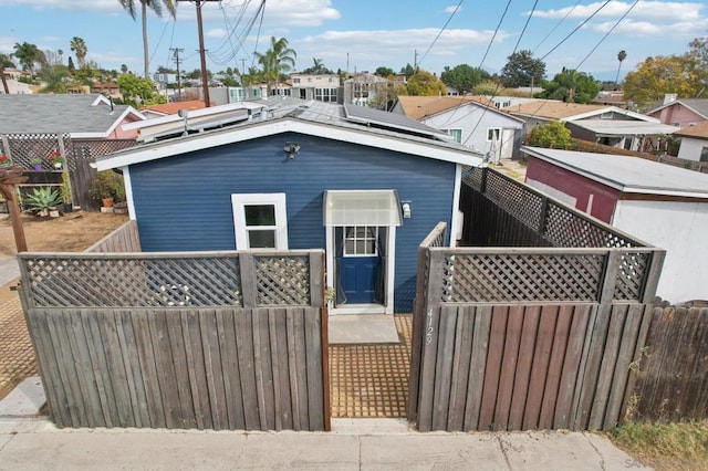 view of rear view of property