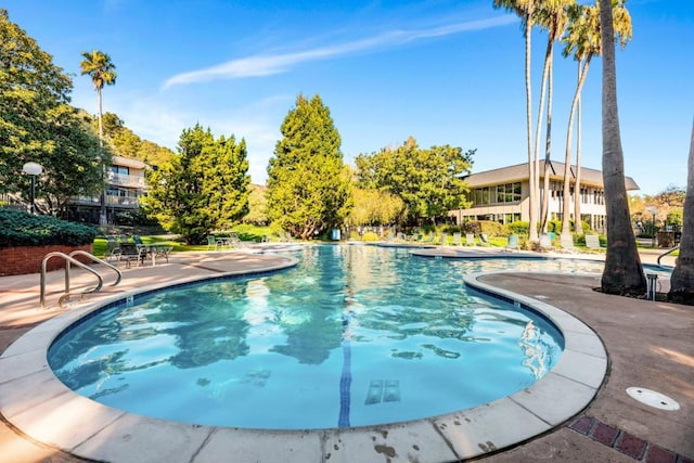 view of pool with a patio