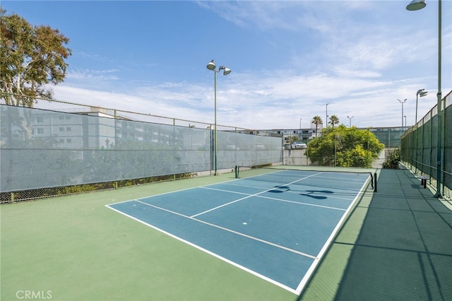 view of sport court