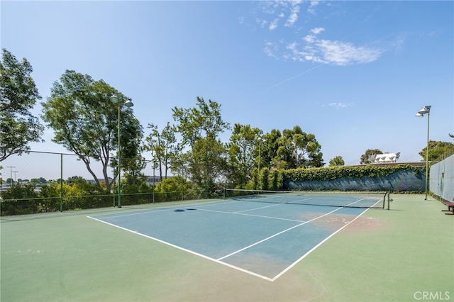 view of sport court