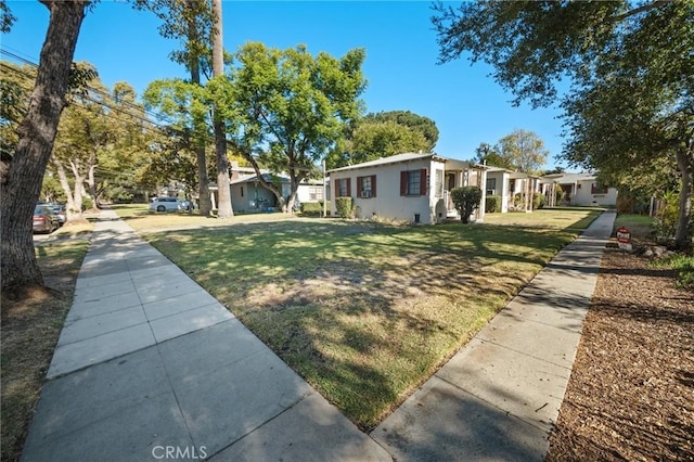 ranch-style house with a front yard